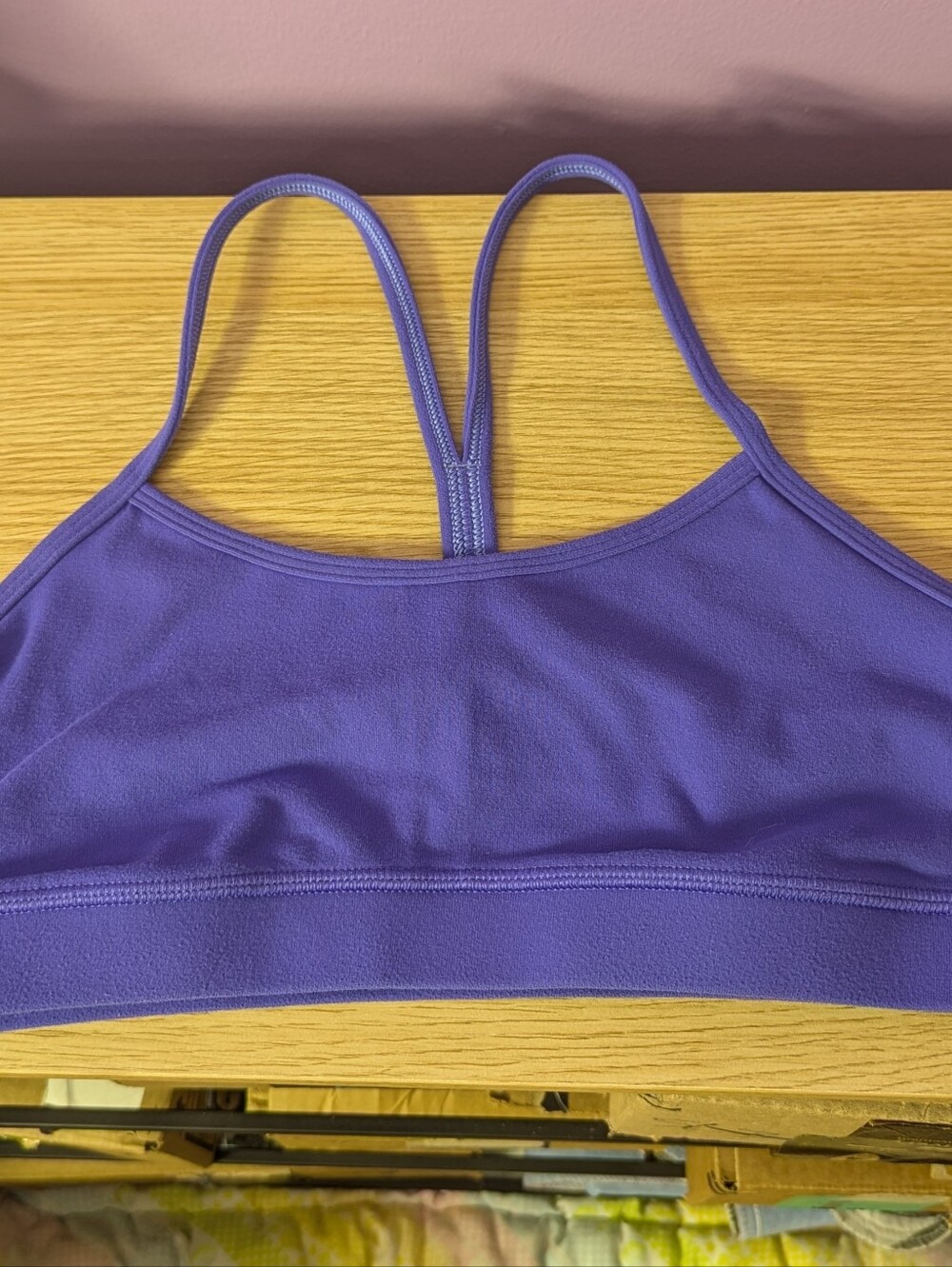 Lululemon Flow Y Bra Light Support Indigo Size 8